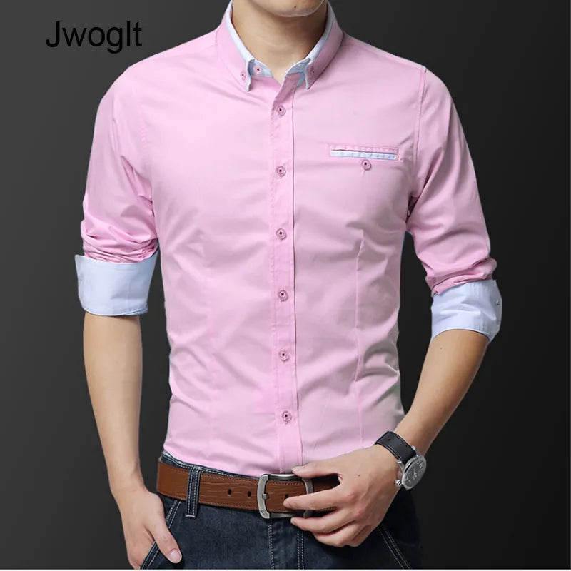 Casual Men Long Sleeve Shirt Design