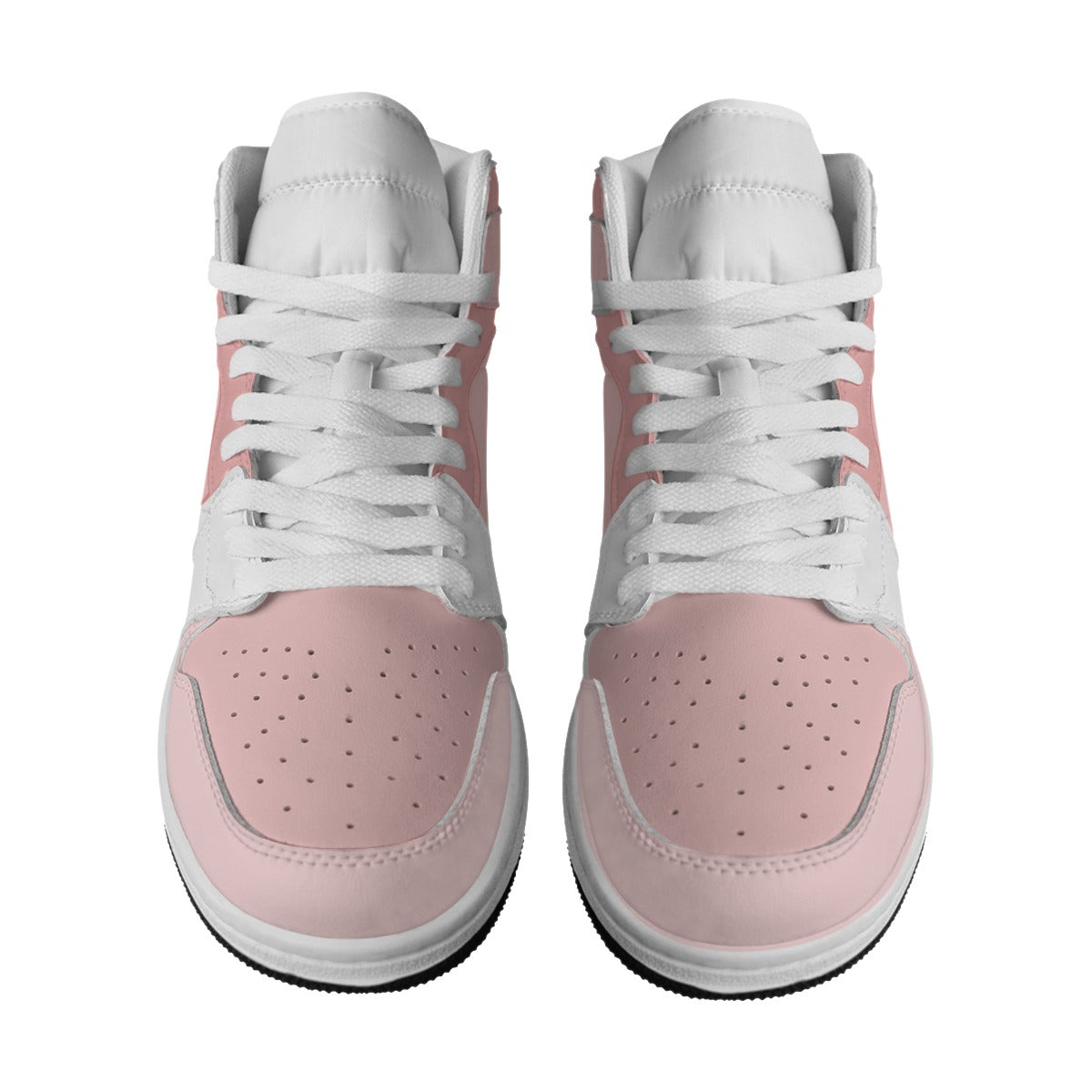 Men's Synthetic Leather Stitching Shoes pink and white