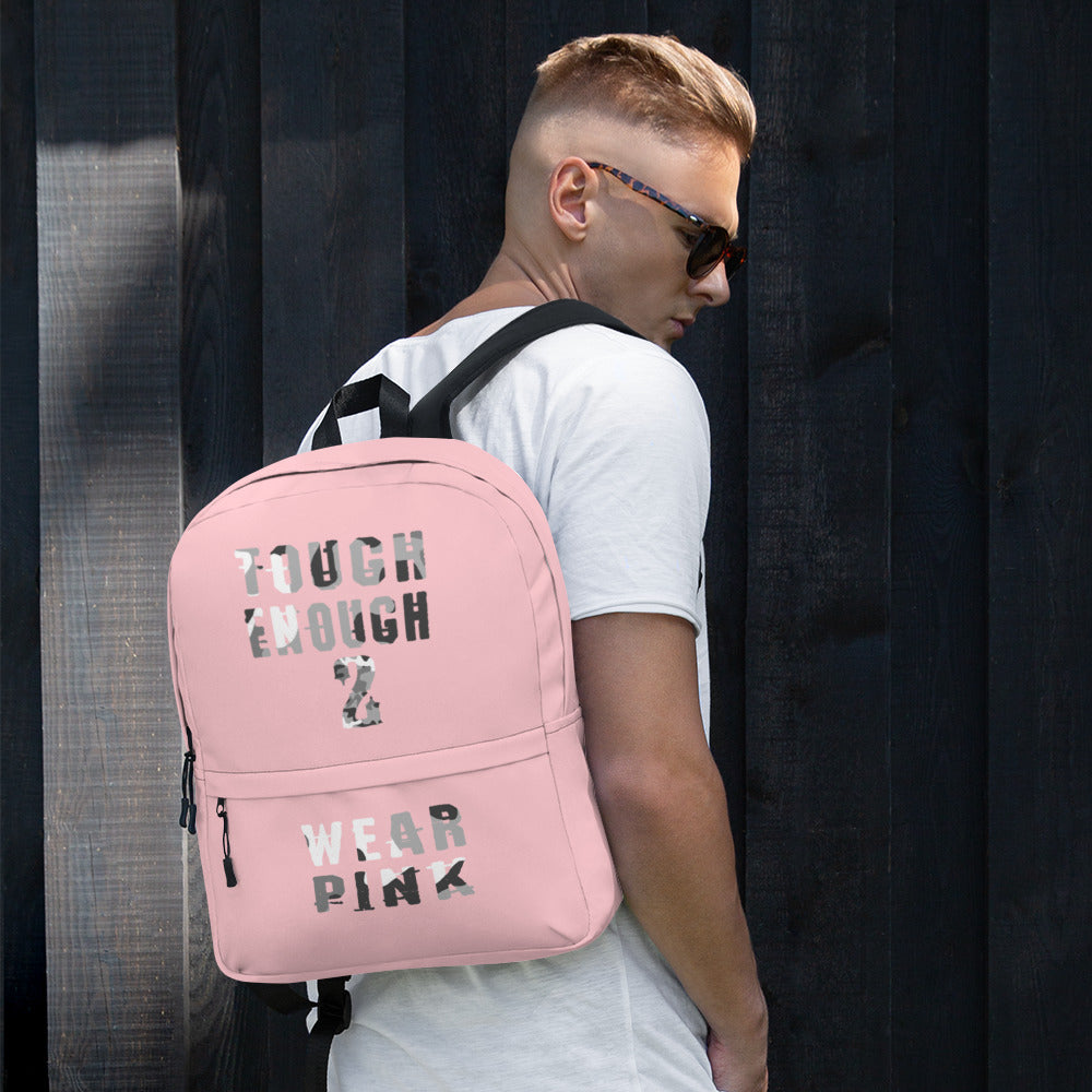 Backpack pink and grey