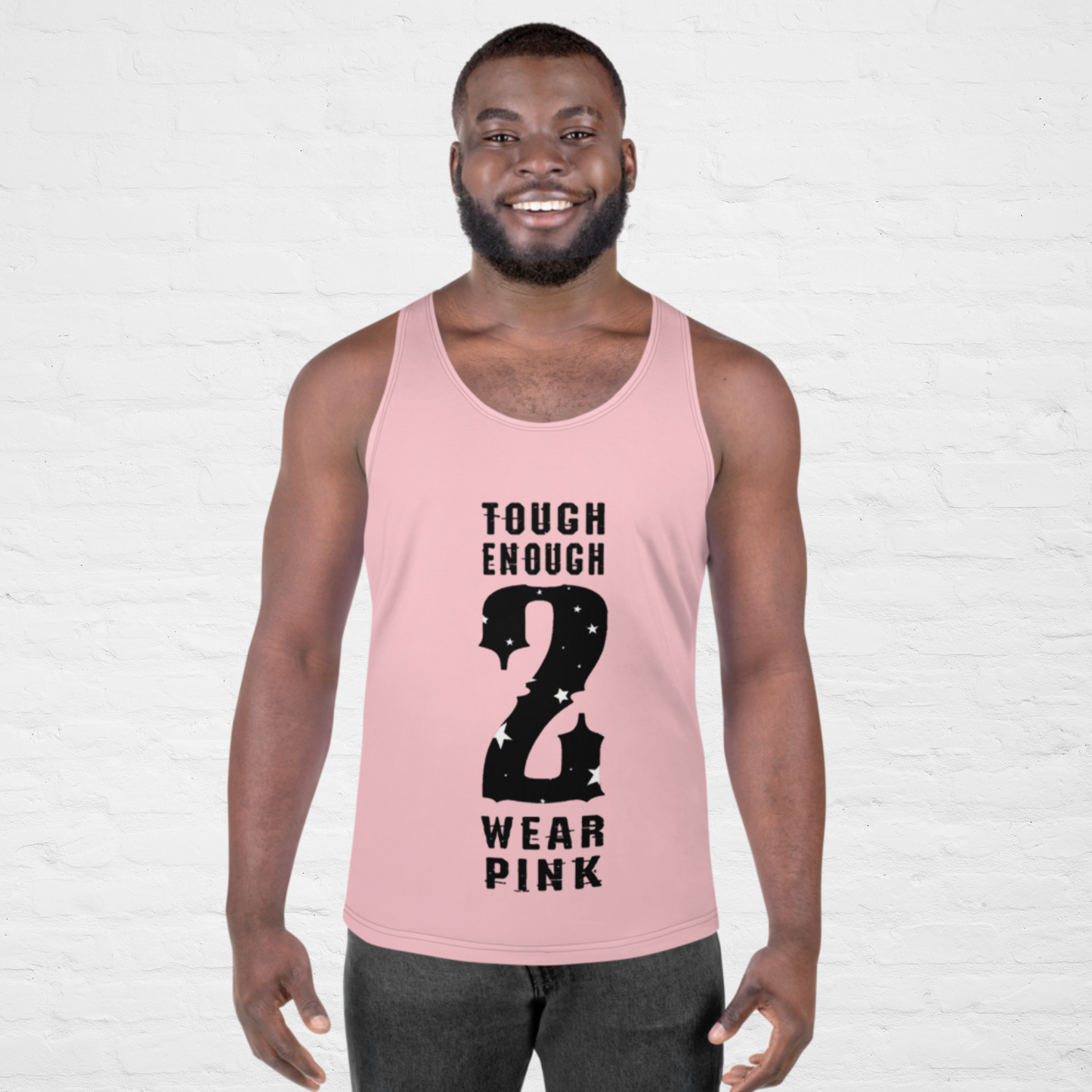 Tank Top pink black logo