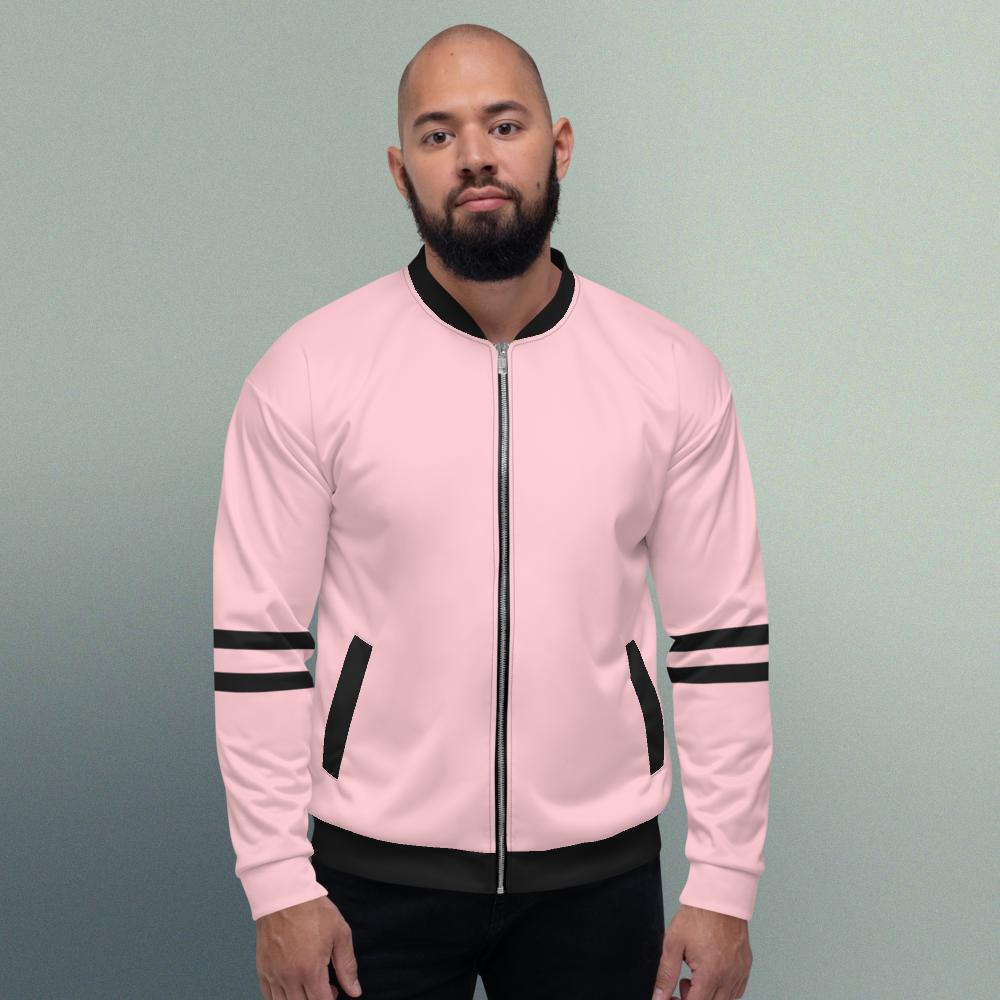 Bomber Jacket pink with black logo