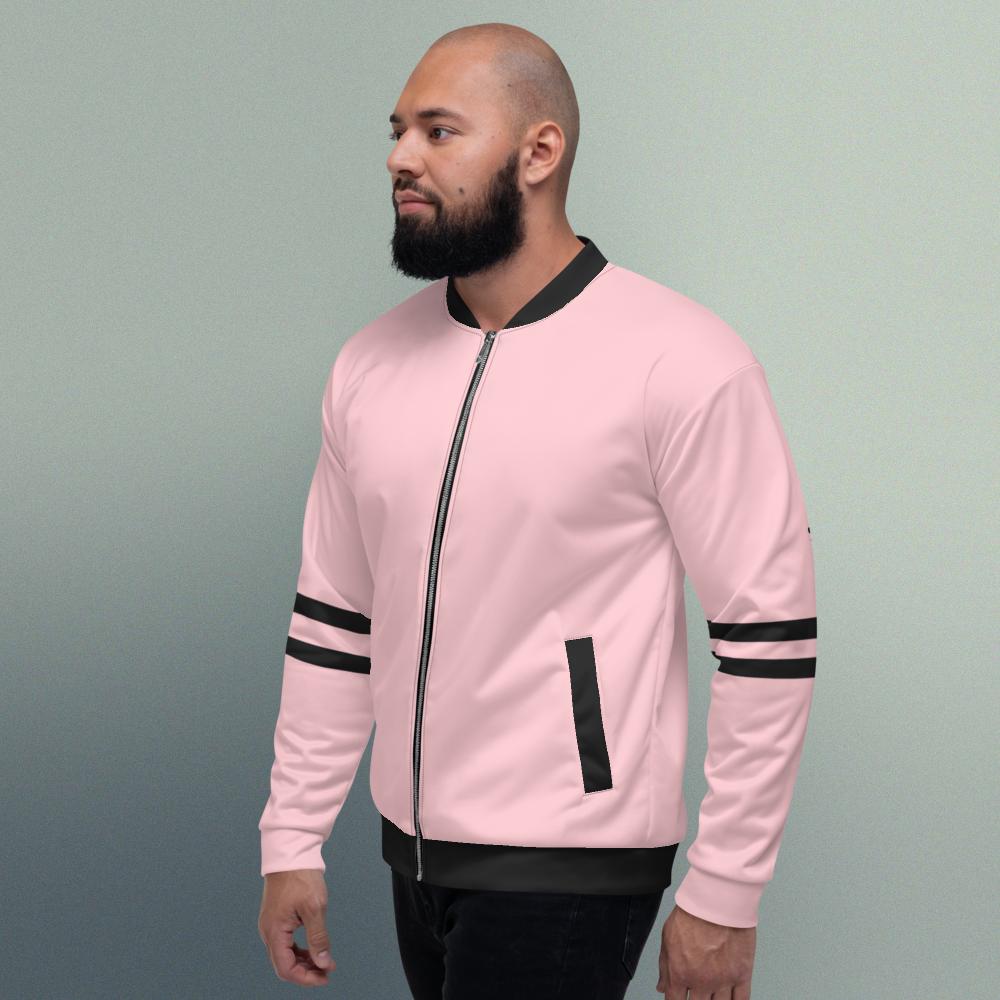 Bomber Jacket pink with black logo